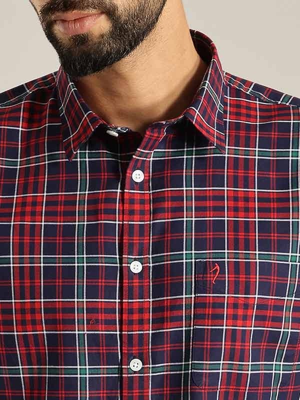 Indian Terrain Men Checkered Multicolor Shirt